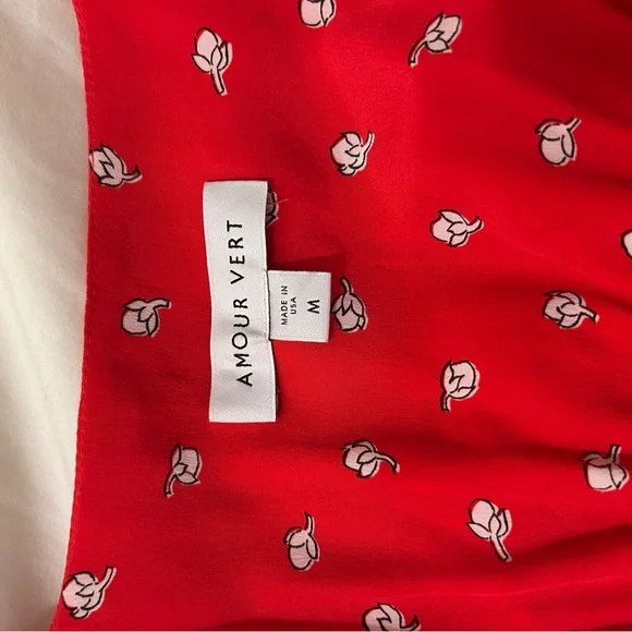 Amour Vert Varden Silk Wrap Dress - Picture 4 of 4
